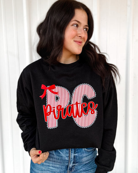 Seersucker + Lace Game Day Graphic Tee / Sweatshirt