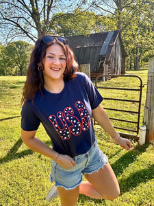 USA Star Puff Patriotic Tee