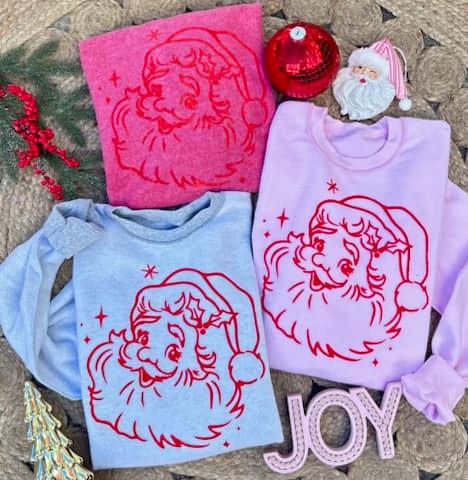 Inside Out Santa Christmas Sweatshirt