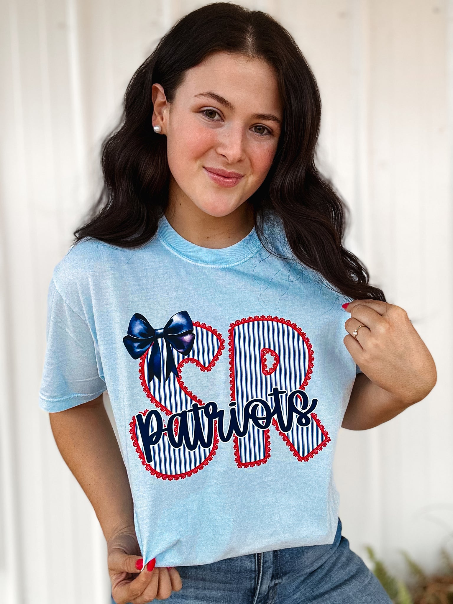 Seersucker + Lace Game Day Graphic Tee / Sweatshirt