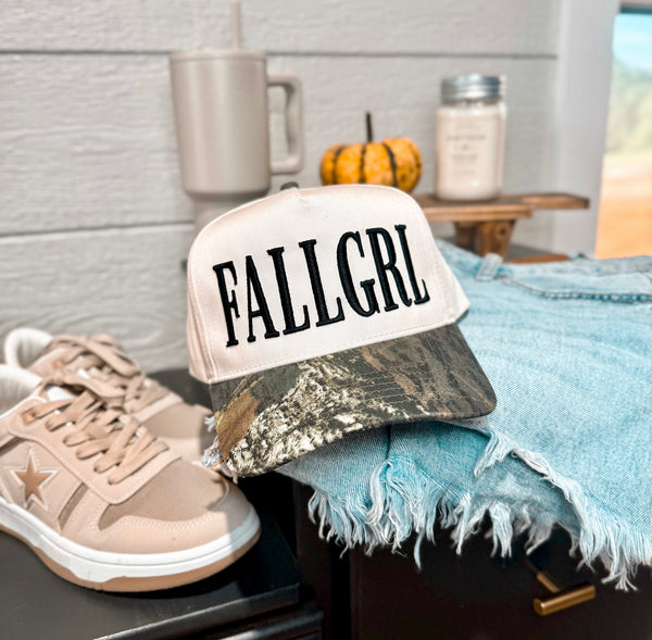 Fall Camo 3D Embroidered Trucker Hat