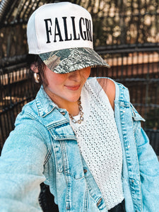 Fall Camo 3D Embroidered Trucker Hat
