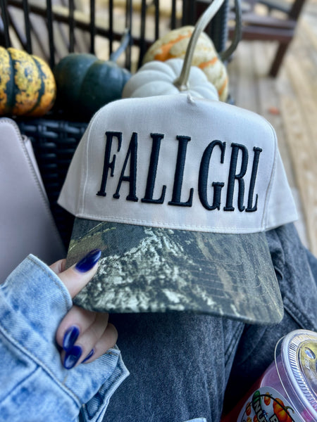 Fall Camo 3D Embroidered Trucker Hat