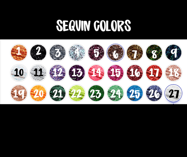 Glitter + Sequin Varsity Lettwr Appliqué Sweatshirt