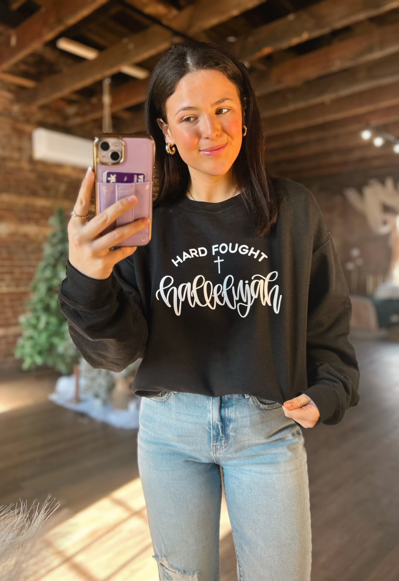 Hard Fought Hallelujah Graphic Sweatshirt