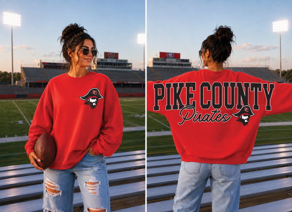 Oversize Shoulder Team Sweatshirt with Left Chest