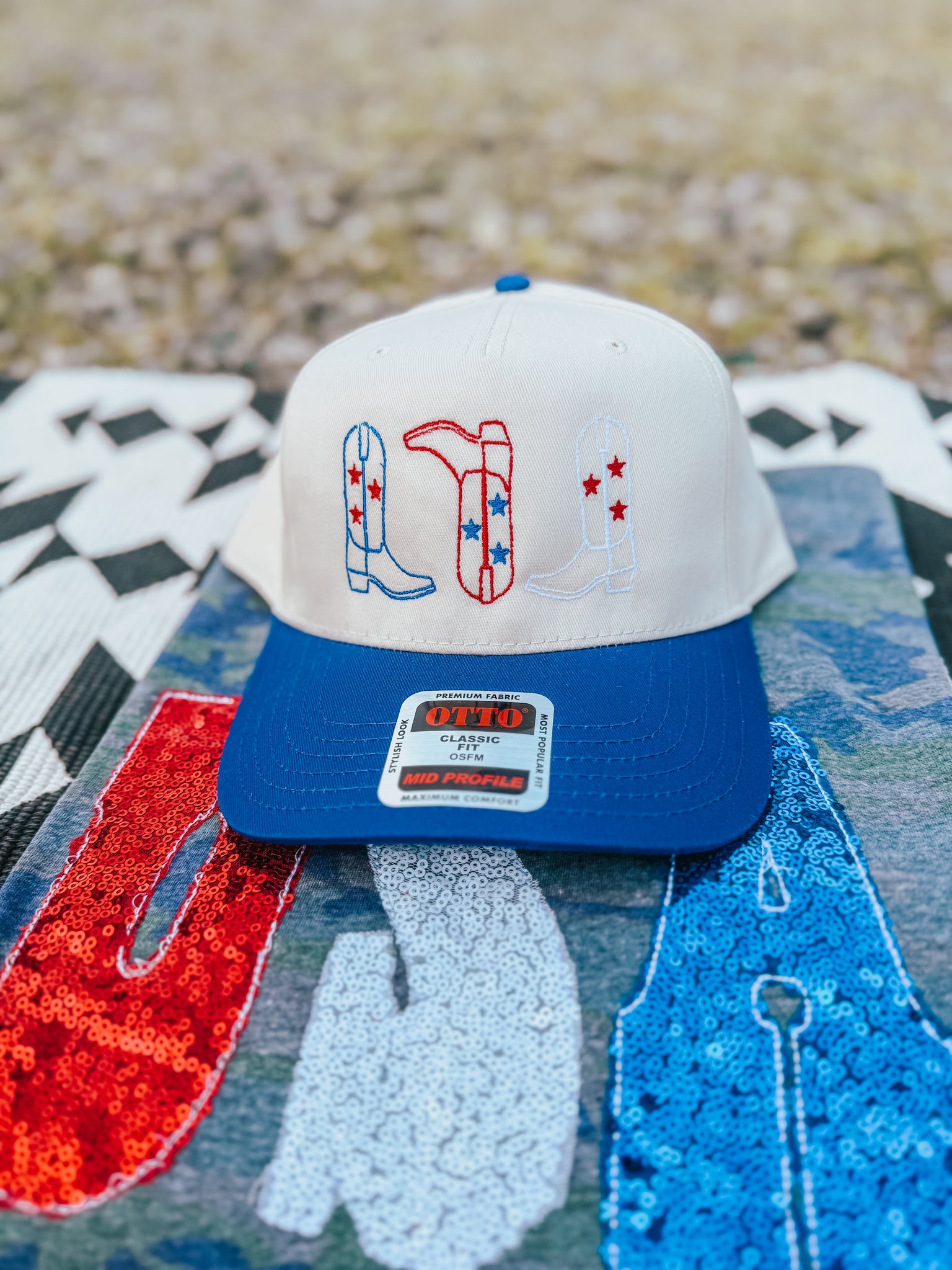 Boot Trio 4th of July Trucker Hat