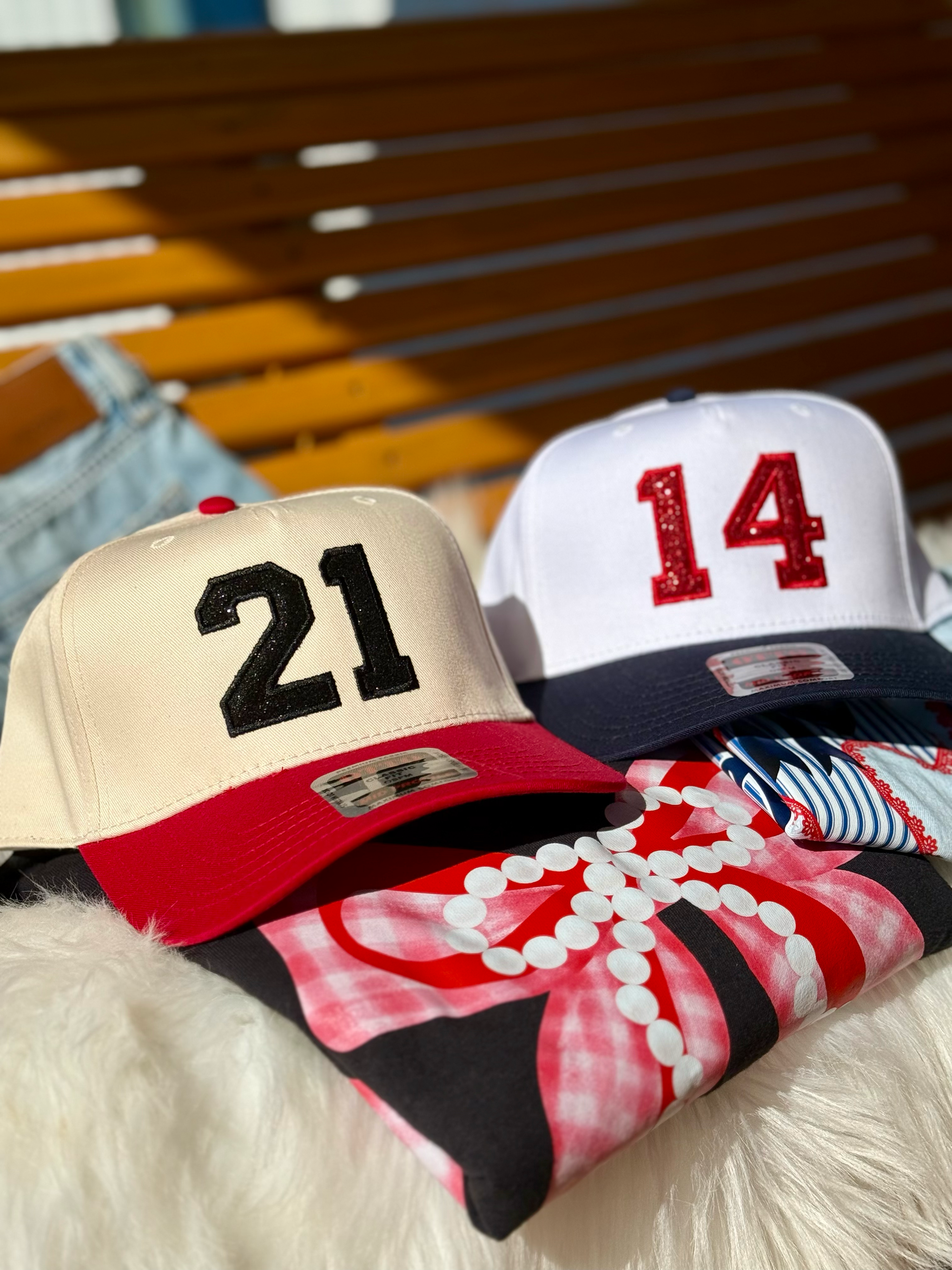Customize Junk Trucker Hat Red Embellished Build my own Custom Trucker Hat – Okie Pink Pixie Boutique, LLC main image 3
