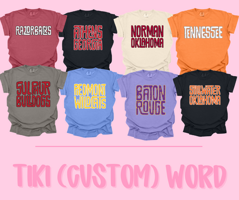 Tiki (custom) Game Day Tee