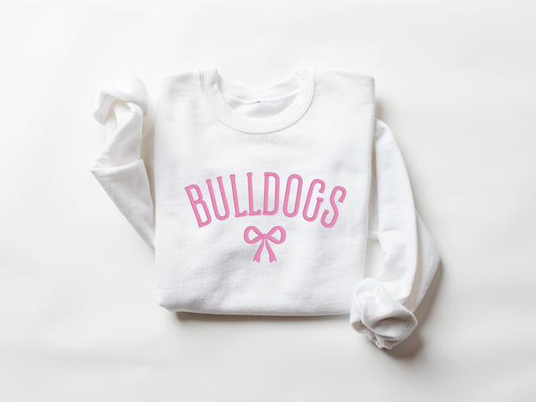 Custom Bow Embroidered Sweatshirt