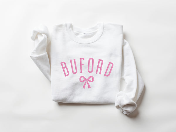 Custom Bow Embroidered Sweatshirt