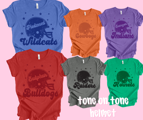 Tone on Tone Football Game Day Tee