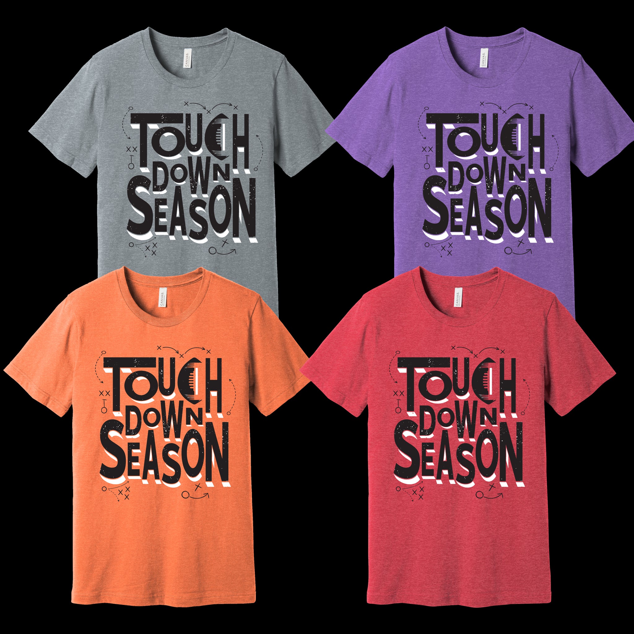 Touchdown Season Football Team Tee/Sweatshirt